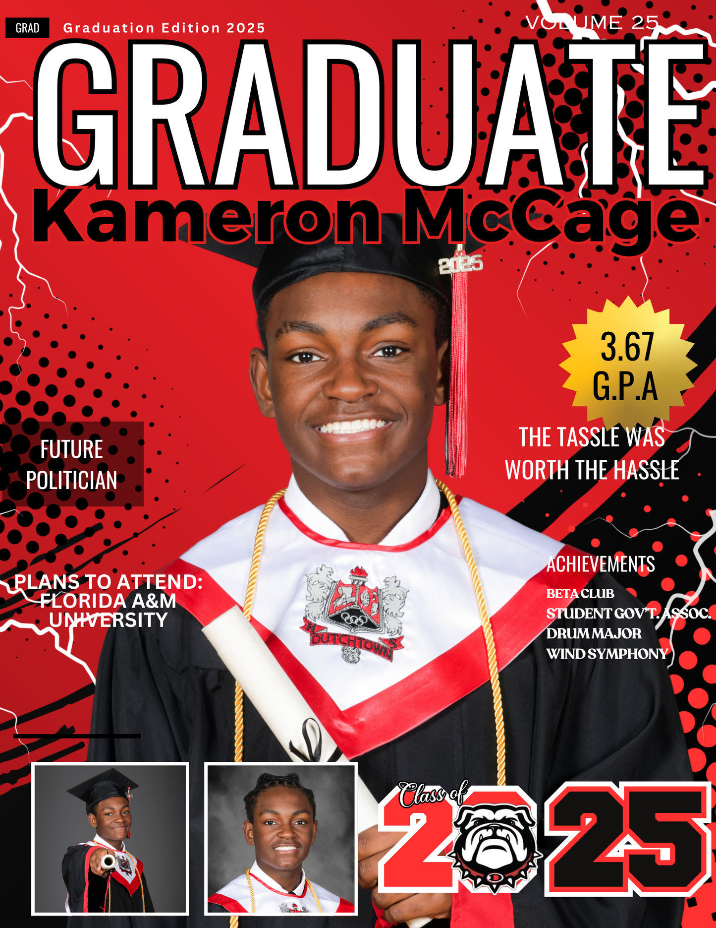 Custom Graduate Magazine Cover