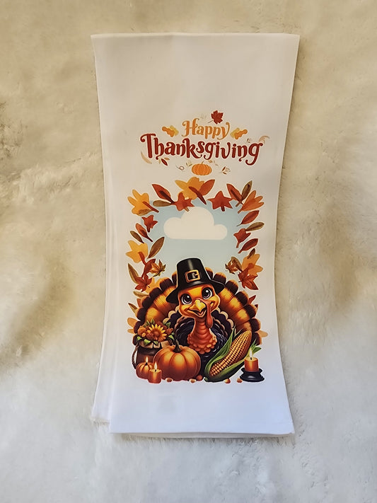 "Happy Thanksgiving" Hand Towel